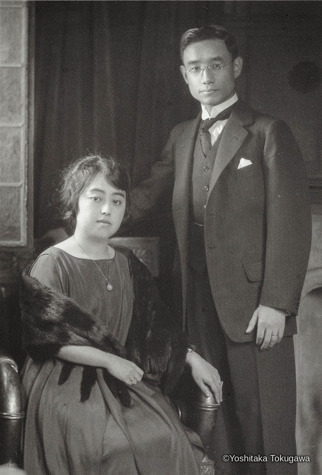 徳川義親・米子夫妻